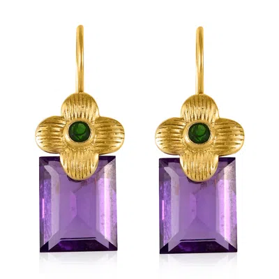 Emma Chapman Jewels Women's Pink / Purple Clara Amethyt Earrings