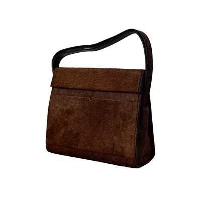 Godi. Women's The Christy Handmade Adjustable Mini Shoulder Bag - Hair On Brown