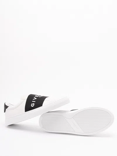 Givenchy Urban Street Sneakers In Leather With Elastic Band In White