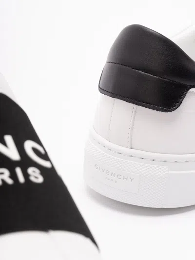 Givenchy Urban Street Sneakers In Leather With Elastic Band In White
