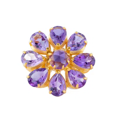 Emma Chapman Jewels Women's Pink / Purple Boston Amethyst Ring In Multi