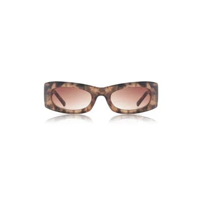A. Kjærbede Women's Brown / Neutrals Frida Sunglasses Coquina