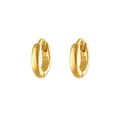 Outofoffice Women's Six Mm Gold Huggie Hoop Earring