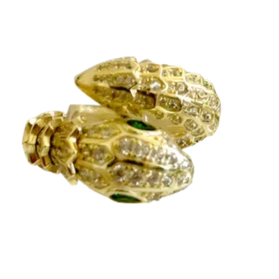 Laura Gray Women's Gold Over Sterling Snake Ring Size 6, 7, 8