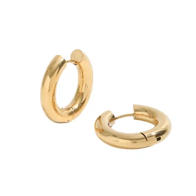 Bermuda Watch Company Women's Gold Annie Apple Alona Classic Hoop Earrings