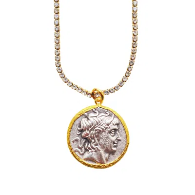 Smilla Brav Women's Gold / Silver Coin Medaillon Necklace Roma In Multi