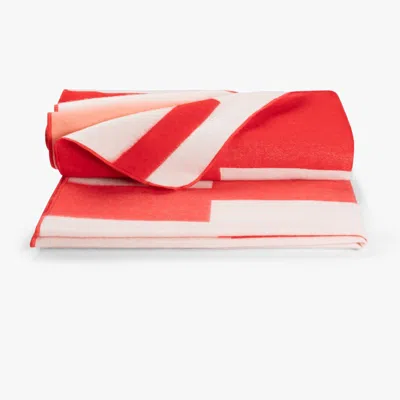 Alpaca Loca Plaid Native The Falling Blocks Coral Red