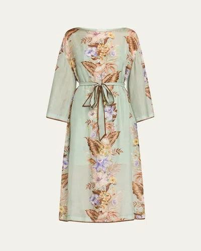 Zimmermann Midi Dress In Gray