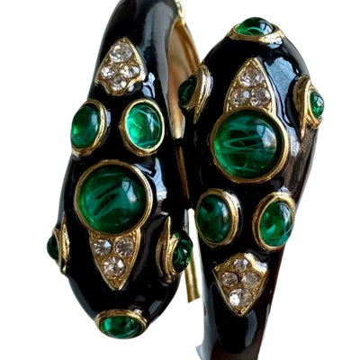 Laura Gray Women's Black Double Headed Snake Bracelet