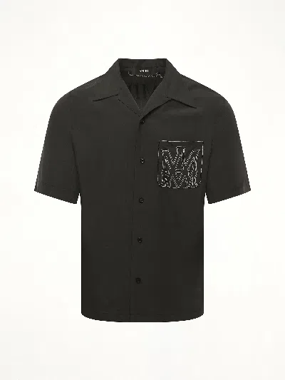 Amiri Modal Blend Shirt Chest Pocket In Black