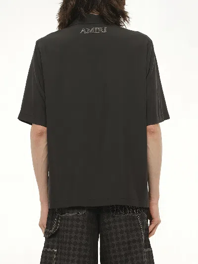 Amiri Modal Blend Shirt Chest Pocket In Black