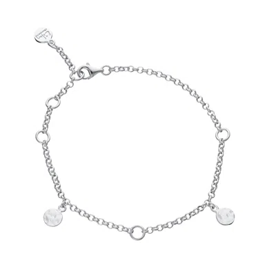 Lily Charmed Women's Sterling Silver Three Station Charm Bracelet