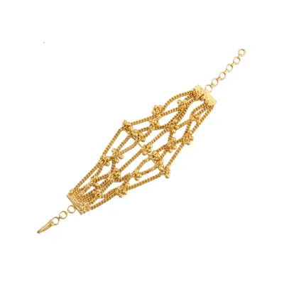 Meraki By Rashmi Bajaj Women's Golden Bloom Bracelet