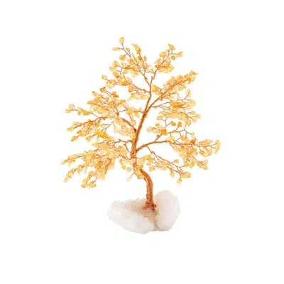 Karma And Luck Yellow / Orange Positive Energy - Citrine Feng Shui Tree
