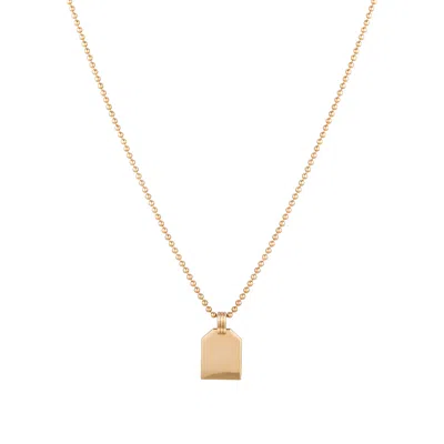 &lottie Women's Tag Gold Necklace