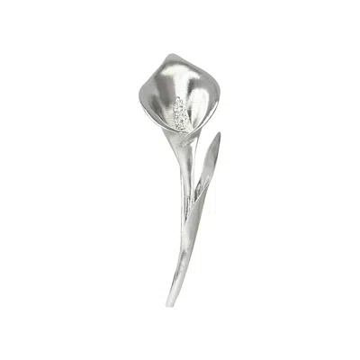 Alegoria Jewellery Women's Calla Silver Brooch