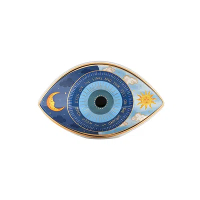 Karma And Luck Blue / Yellow / Orange Enlivened Purpose Evil Eye Statue