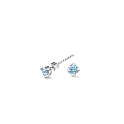 Dower & Hall Women's Blue Topaz Orissa Studs In Sterling Silver