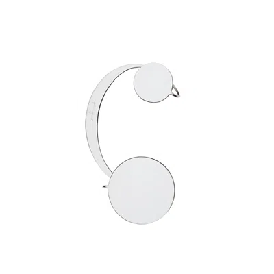 Hota Hota Jewellery Women's Silver Binary Earring - Right