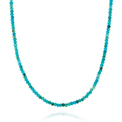 Nellou Jewellery Women's Blue Turquoise Mini Bead Necklace