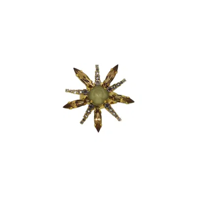 Vickisarge Women's Gold Champagne Star Ring