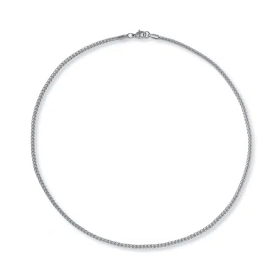 A Weathered Penny Women's Silver Woven Necklace
