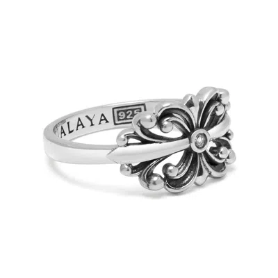 Nialaya Men's Sterling Silver Bloom Ring