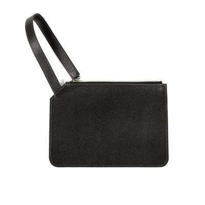Sjw Bags London Women's Marissa Leather Clutch/wristlet- Black