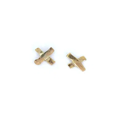 Oolo London Women's The Xx Recycled Gold Studs