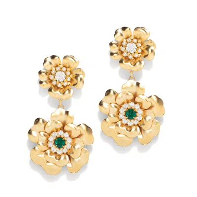 The Pink Reef Women's Gold  Georgian Emerald Drop