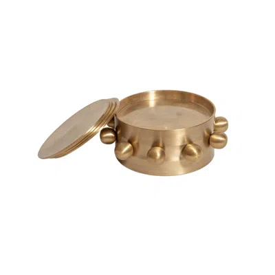 Ifsthetic Gold Brass Kaiba Coaster Set - Set Of 4