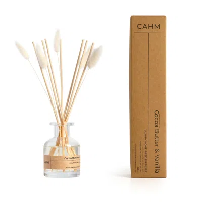 Cahm Neutrals / White Cocoa Butter & Vanilla Luxury Reed Diffuser - Clear