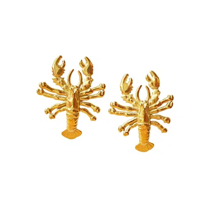 Smilla Brav Women's Gold Earrings Scorpio
