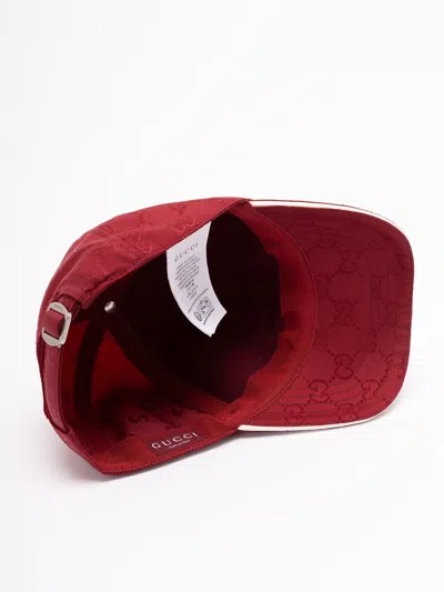 Gucci `gg` Baseball Hat In Red