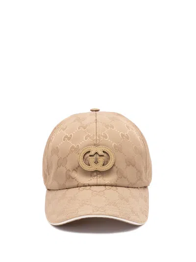 Gucci `gg` Baseball Hat In Neutral