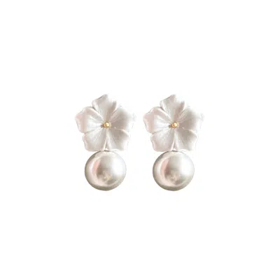 Alegoria Jewellery Women's White / Gold Bavella Mini Earrings