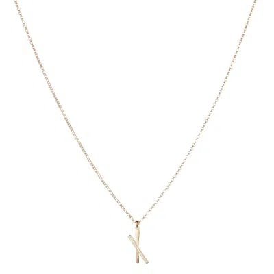 Toolally Women's Snow Kiss Pendant Necklace - Gold Vermeil & Cubic Zirconia