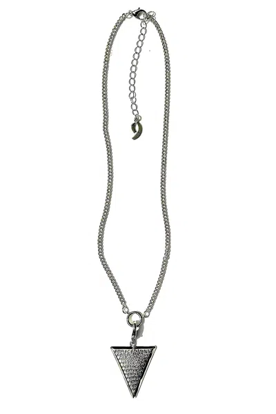 9design Women's Silver Plated Abracadabra Talisman Necklace With Removable Pendant