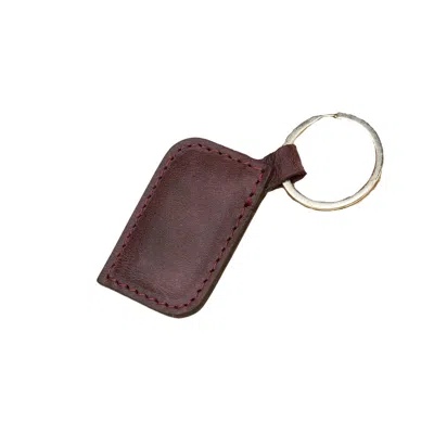 Leathere Pink / Purple Stylish Leather Keychain - Purple - Burbank