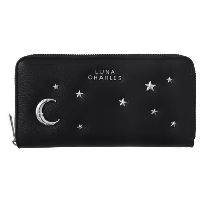 Luna Charles Women's Black / Silver Skye Star Studded Purse - Black & Silver