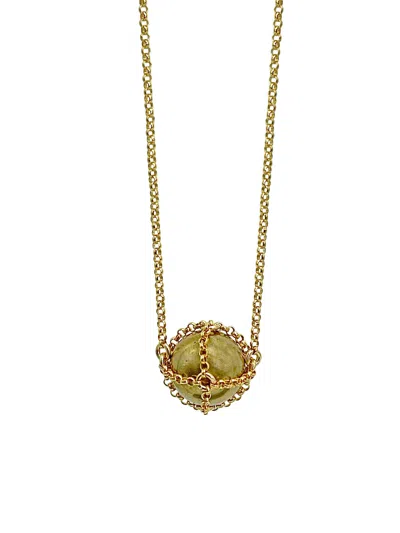 Mhart Women's Caged Gold Brass Sphere