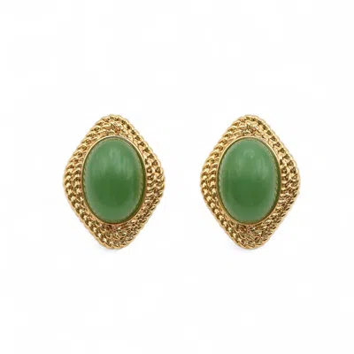 Miss Cecilia Women's Green The Ivy Studs