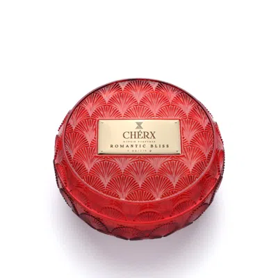 Chérx Red Romantic Bliss Glass Bowl Candle