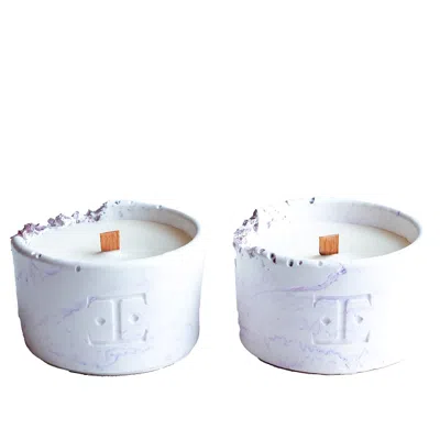 Esti Living Pink / Purple Lavender Midi Candle Set