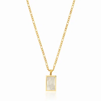 Bermuda Watch Company Women's Annie Apple Quinn Gold Pearl Shell Pendant Necklace