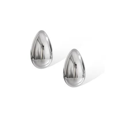 Retro Chic Women's Silver Drop Earrings