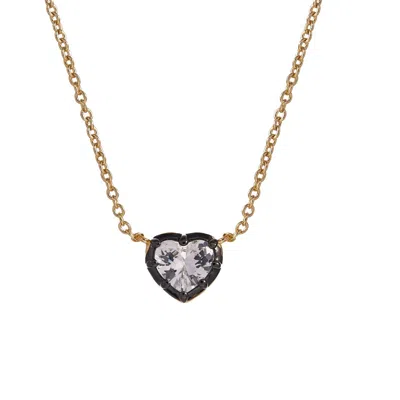 Onewildone Women's Black / Gold You Are Amazing And I Love You Heart Necklace
