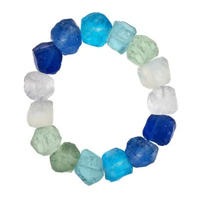 Farra Women's Blue Natural Colorful Quartz Bracelet
