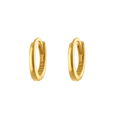 Outofoffice Women's Seven Mm Gold Huggie Hoop Earring