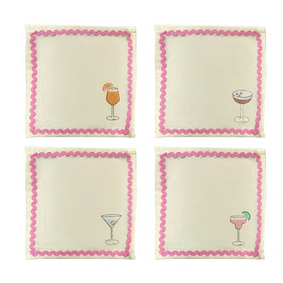 Lilly Loves Pink / Purple Cocktail Cocktail Napkins